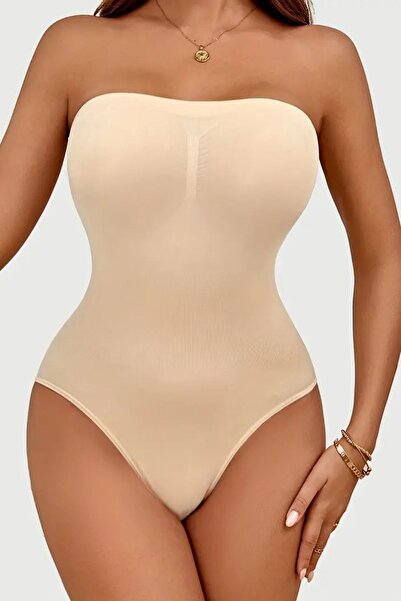 MİSTİRİK Μοντέλο Fossini με συσφιγκτικό αποτέλεσμα, χωρίς τιτλό, με κουμπωτά κάτω, χωρίς τιτλό, σε χρώμα σώματος