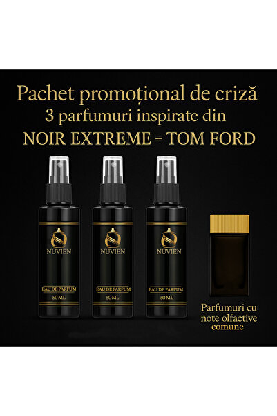 Nuvien Σετ 3 αρωμάτων 50ml – Εμπνευσμένο από το Noir Extreme T.F.