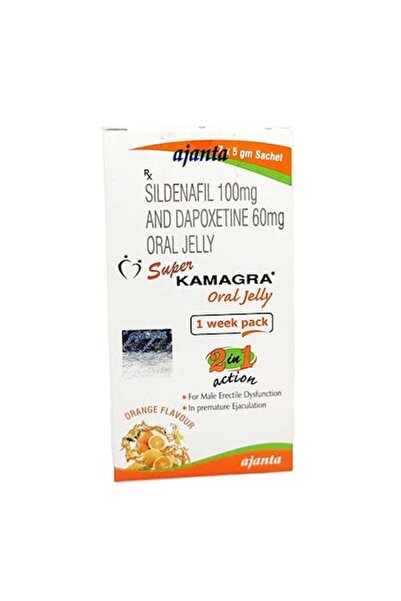 ajanta Men Wellness Oral Jelly, Strong and Long-Lasting Erections, Orange Fla...