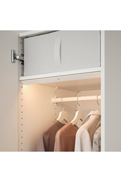 IKEA ÖVERSIDAN LED wardrobe lighting strip with sensor, dimmable white, 46 cm