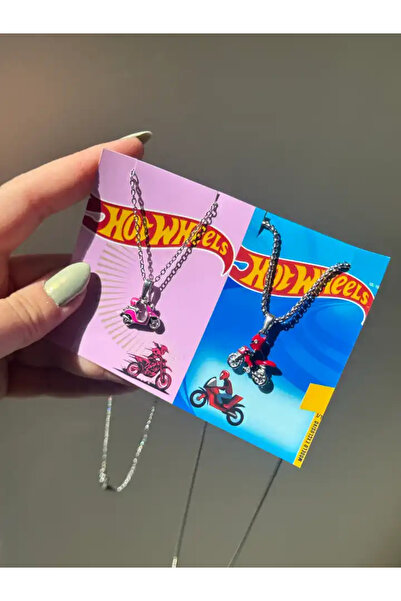 Harlofia Jewelry Çelik Motorsiklet Çift Kolyeleri