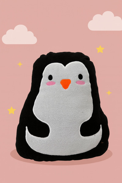 Marka Sevimli Penguen Tasarımlı Yumuşacık Dekoratif Yastık 🐧✨