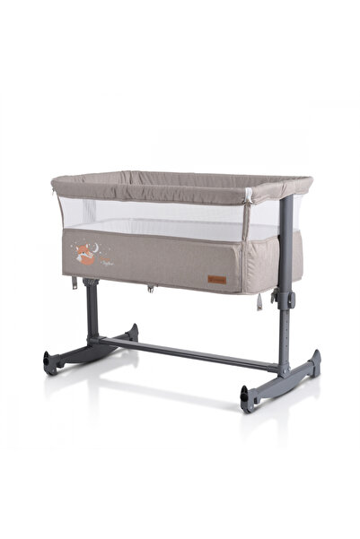 Cangaroo Co-Sleeper crib for babies Always Together Beige with sliding side, 5 reclining positions