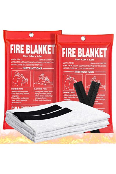 VINNYSEN Emergency Fire Blanket, for Home Kitchen, Fiberglass Fire Suppression Blanket Great for School