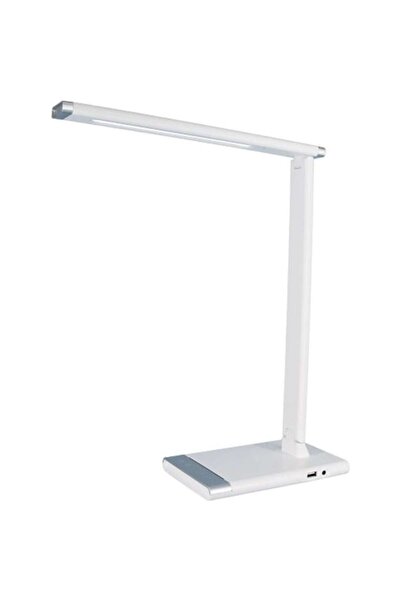 Avide Lampa LED pentru birou Scott, dimabila, USB, 12W, 350 lm, Alb