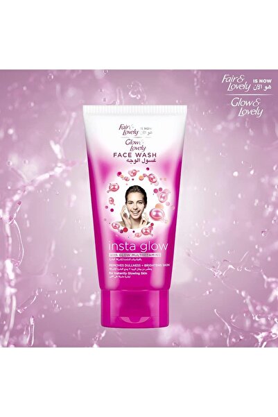 Fair & Lovely غسول الوجه مع الفيتامينات المتعددة المتوهجة، إنستاجلو لإزالة ال...