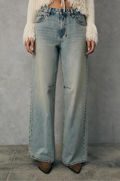 Stradivarius D94 Relaxed Fit Geniş Paça Jean
