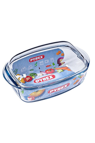 Pyrex Vas dreptunghiular termorezistent cu capac 6,5 l ESSENTIALS