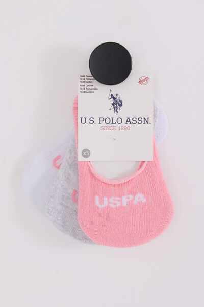 U.S. Polo Assn. US POLO KIZ BEBEK BABET ÇORAP Pembebeyazgri