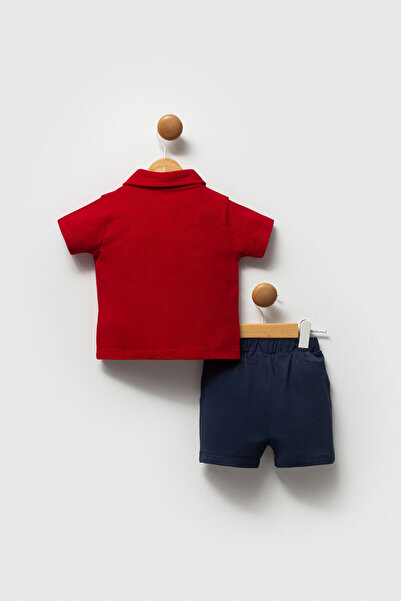 U.S. Polo Assn. Baby Boy Red T-Shirt Set