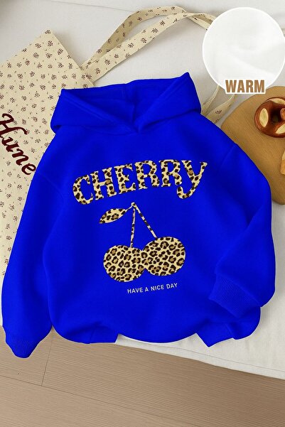 BENROMA 3-нишка джърси с леопардов принт, унисекс детска суитшърт с качулка