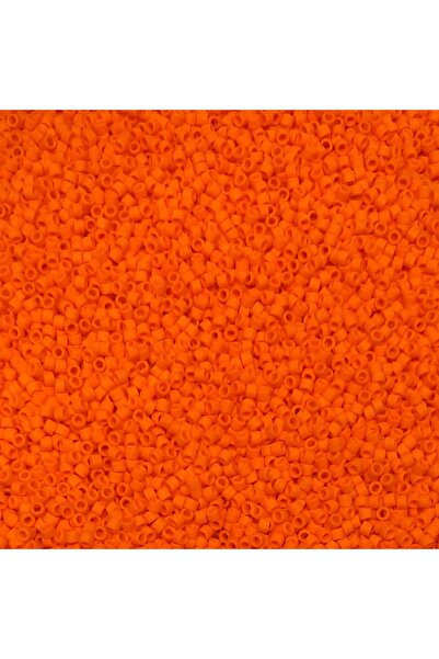 Bi hızlı Miyuki Beads 11/0, Miyuki Delica Beads, 2 Grams, (Db752) Matte Orange
