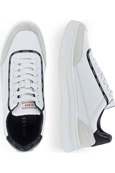 Guess Winno Erkek Beyaz Deri Sneaker FMTWI3ELE12-WHITE