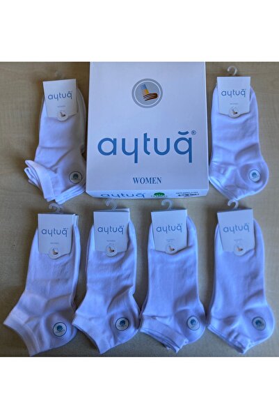 Aytuğ Beyaz Patik Çorap 36/40 numara 12 Lİ Paket