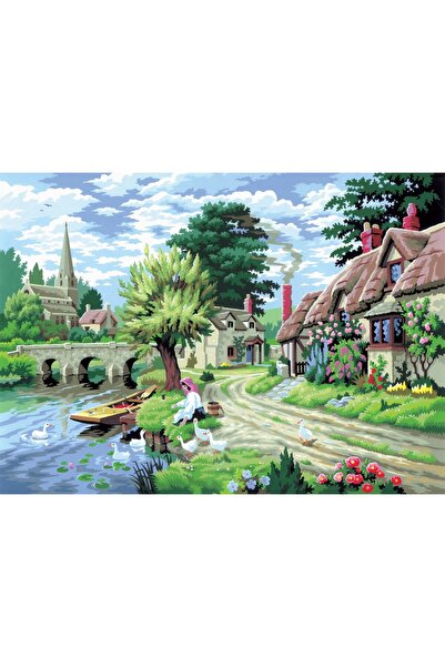Royal Pictura pe numere Peisaj rural 32x40 cm