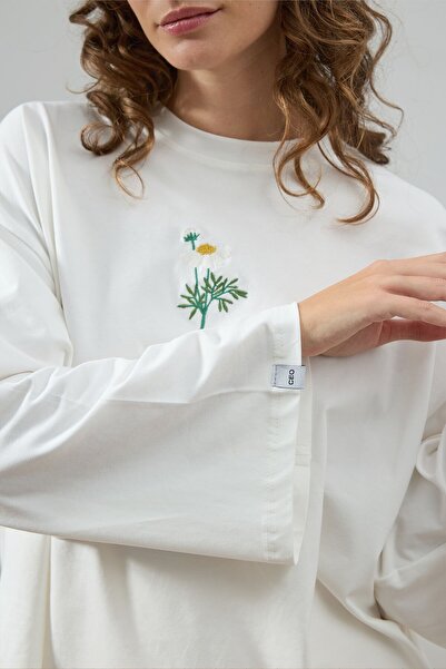 Ceylan Otantik Κορμάκι με κέντημα εκρού