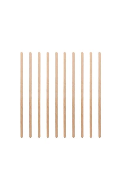 SHOPIENS Set 50 bețișoare de amestecat din lemn pentru cafea, ambalate indivi...