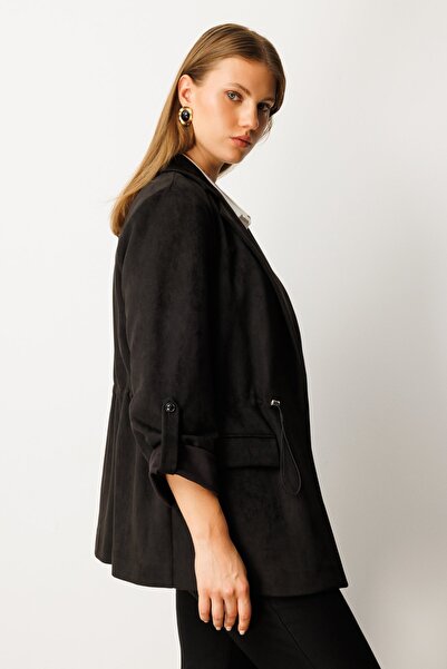 Ekol Elastic Waist Chamois Leather Jacket