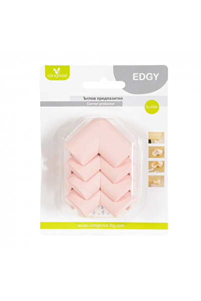 Cangaroo Set 4 protectii pentru colturi din spuma Edgy roz