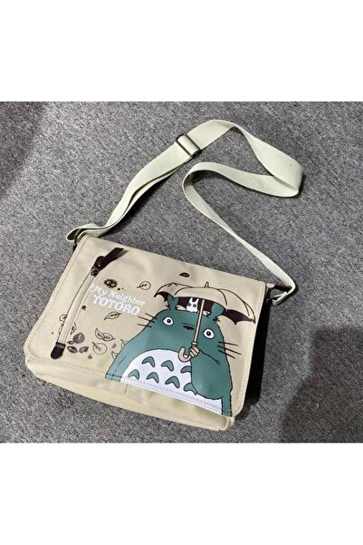 Karakedi Beige My Neighbor Totoro 3 Compartment Messenger Bag