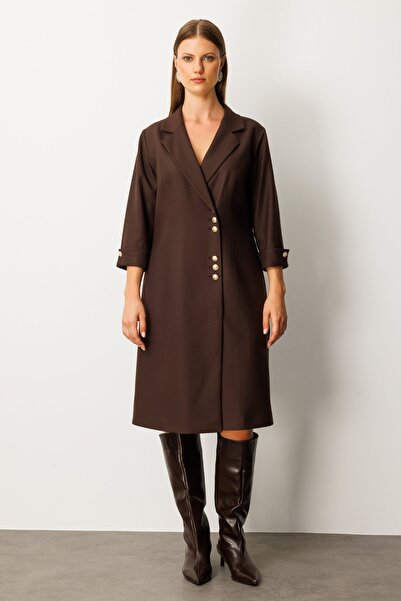 Ekol Μίντι Φόρεμα με διπλό γιακά