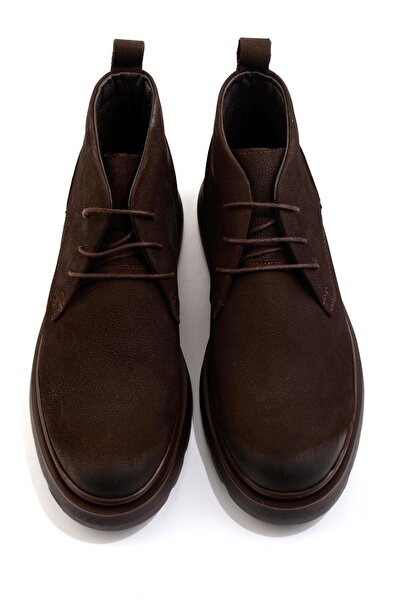 Bambi Kahve Hakiki Deri Erkek Bot & Bootie E02054070801