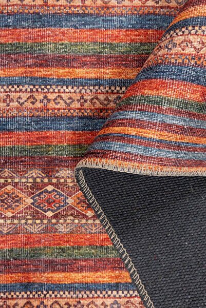 ARTLOOP Soul Etnik Desenli Dokuma Taban Dekoratif Kırmızı Halı AL 431