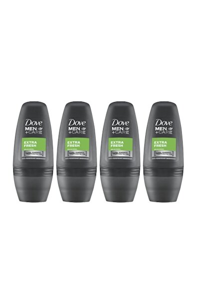 Dove Σετ 4 x Αποσμητικό Roll-On Men+Care Extra Fresh, Κατά των Λευκών Σημαδιώ...