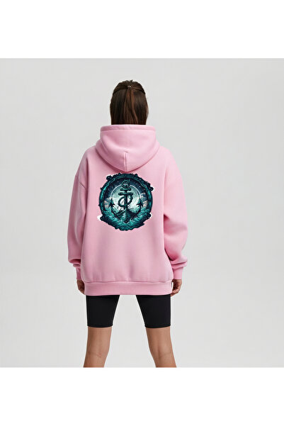 Bheka Concept هوديي بقلنسوة كبيرة الحجم مطبوع عليه Sailor Soul