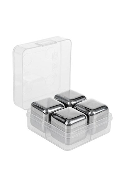 SHOPIENS Set 4 cuburi de gheata din otel inoxidabil reutilizabile Shopiens®