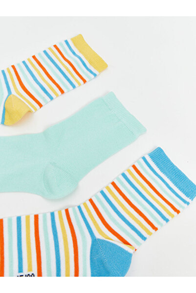 LC Waikiki Sparkling Selections from Shining Store |   Striped Girls' Socks, Pack of 5