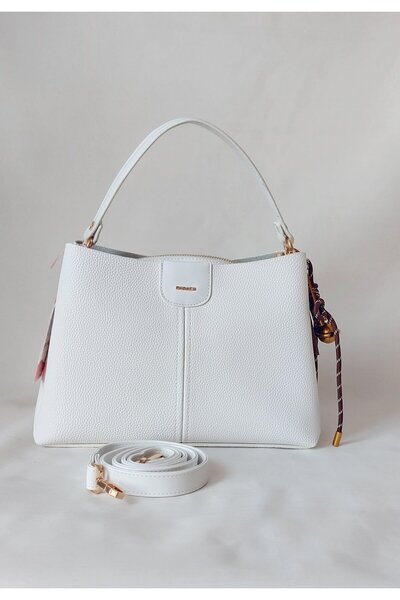 SARACH 25AA266 Model Marka Beyaz Renk El ve Omuz Çantası