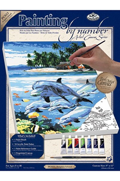 Royal Pictura pe panza pe numere 23x31x33 delfini