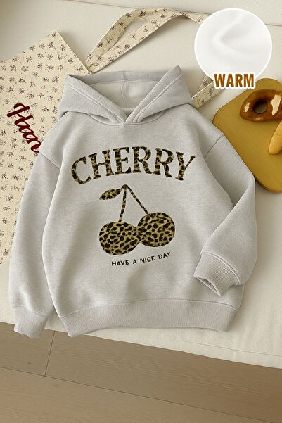 BENROMA Hanorac unisex pentru copii, cu 3 fire, din bumbac pieptănat, cu impr...