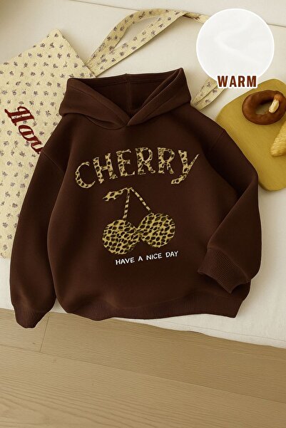 BENROMA 3-нишка джърси с леопардов принт, унисекс детска суитшърт с качулка