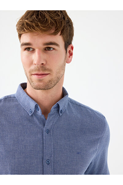 Loft Cămașă pentru bărbați cu mânecă obișnuită