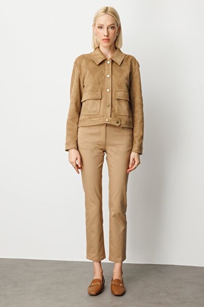 Ekol Sheepskin Coat with Flap Pockets