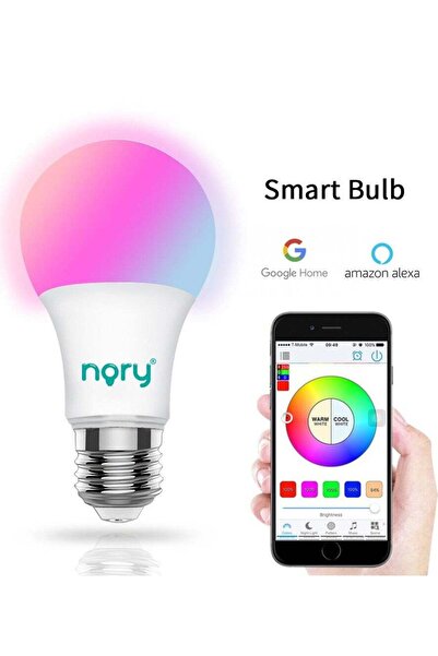 nory Smart Bulb 9W – Multi-Color LED Light – App Control – Wi-Fi – Remote Con...