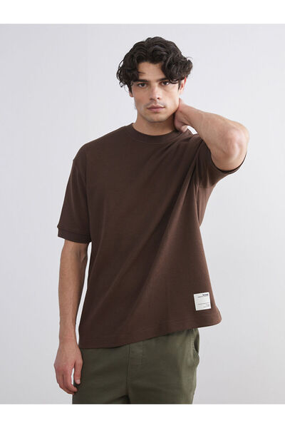 LC Waikiki Rmz Gi̇yi̇m Farkiyla Zero Roba Collar Men's T-Shirt