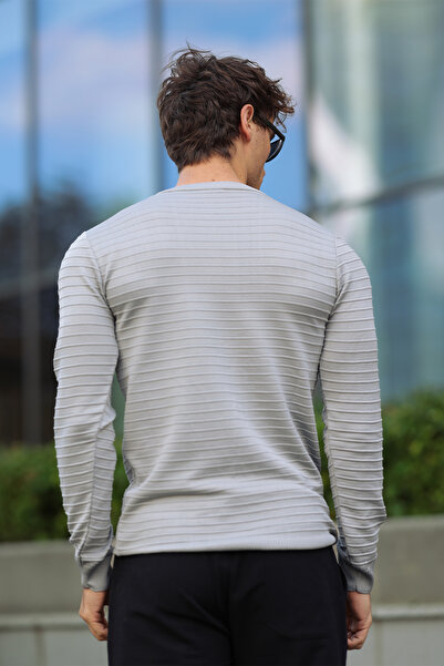 aziso Men's Crew Neck Knitwear Sweater