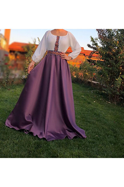 Ie Traditionala Rochie stilizata cu motive traditionale lunga Margareta