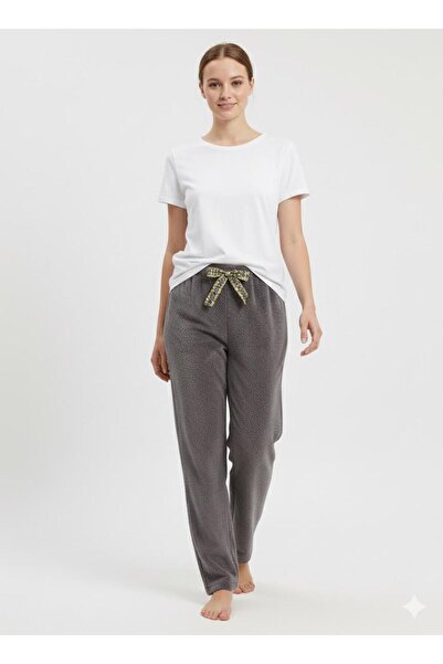 FAMES PİJAMA Winter Plush Women's Pajama Bottoms