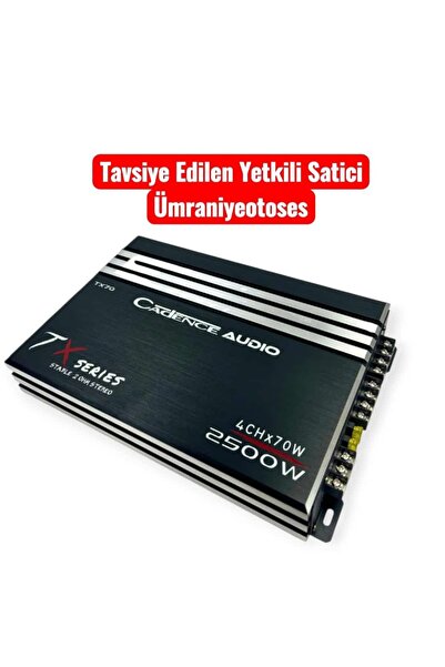 Cadence AB CLAS TX70 2500 WAT 70 RMS 4 KANALLI OTO AMFİ