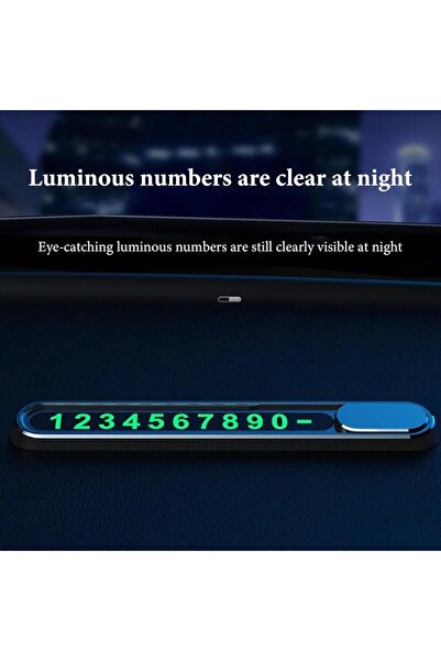 Genaric Phone Number Card for Car Dashboard