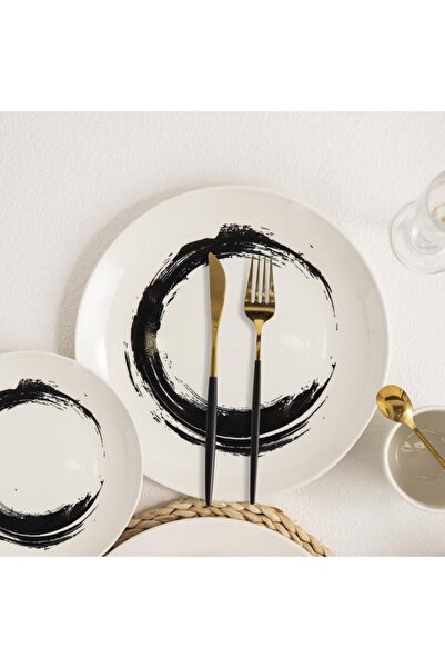 Danube Home طقم عشاء راديانس من البورسلين، 16 قطعة - أطباق وأوعية وأكواب أنيقة، متينة، تكفي 4 أشخاص