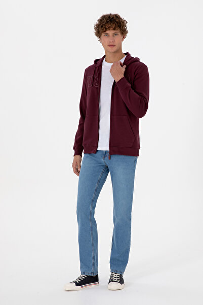 U.S. Polo Assn. Men's Burgundy Knitted Cardigan 50313719-Vr177