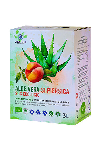 Aronia Charlottenburg Suc de Aloe Vera și Piersici 3L (RO--029)