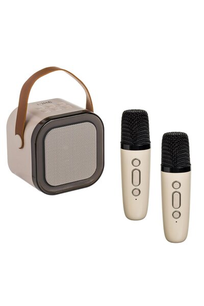 OEM 5W Karaoke Speaker Set with RGB Light & 2 Wireless Microphones