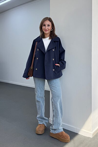 Narferita MS Düğmeli Premium Trençkot