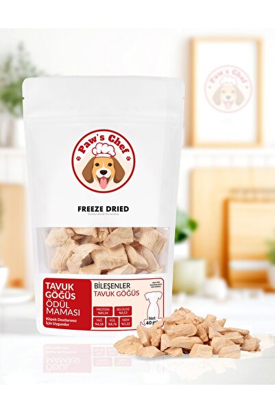 Freeze Dried Tavuk Göğüs %100 Doğal Köpek Ödül Maması